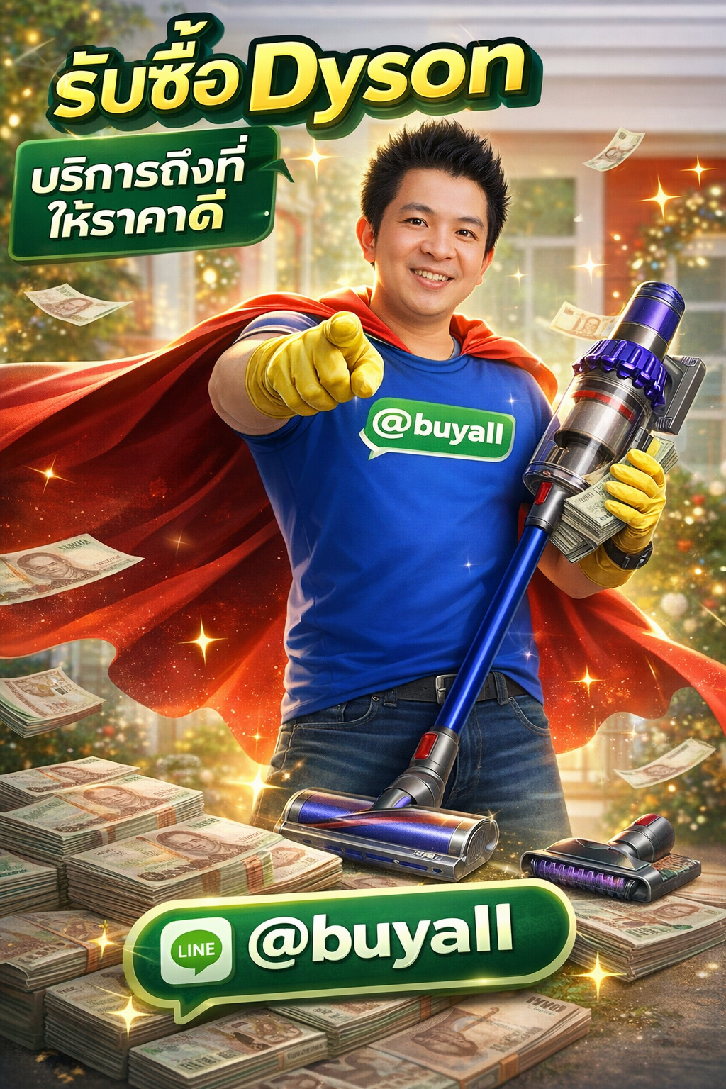 โปสเตอร์รับซื้อ Dyson Ta.co.th LINE @buyall